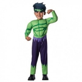 Disfraz de hulk musculoso deluxe talla 1-2 años