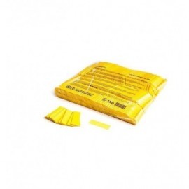 Confeti papel rectangular amarillo