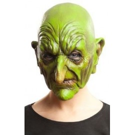 Mascara bruja verde careta entera