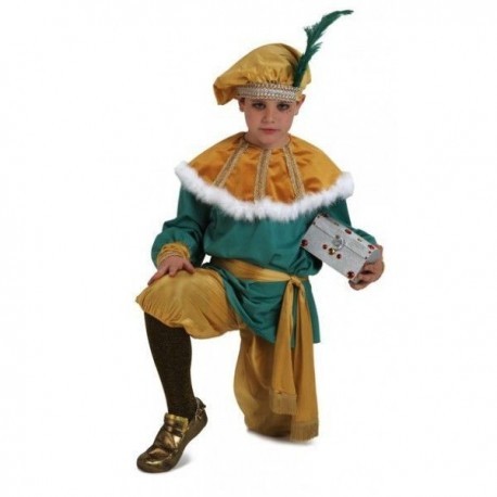 Disfraz de paje rey mago melchor para niño talla 3 a 5 años