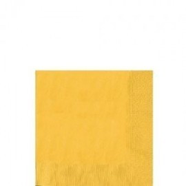 Servilletas amarillas 20 uds de 15x15 cm