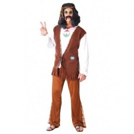 Disfraz de hippie marron