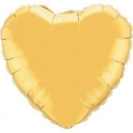 Globo corazon oro