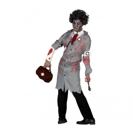 Disfraz de doctor del terrror zombie american horror