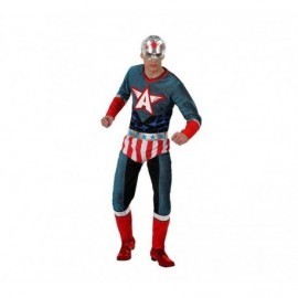 Disfraz de super heroe americano capitan talla m-l
