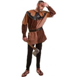 Disfraz de medieval marron  leñador 9140100