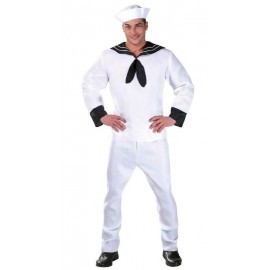 Disfraz de marinero blanco raso 80616 gui