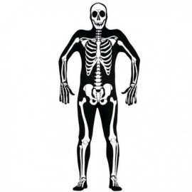 Disfraz de esqueleto malla elastica adulto talla l