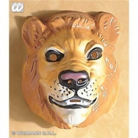 Careta leon de plastico adulto