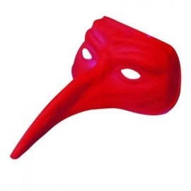 Mascara veneciana pico de ave plastico