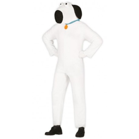 Disfraz de perrito blanco snopy adulto 80791