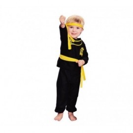 Disfraz de ninja amarillo bebe 1-2 años talla t infat