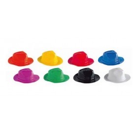 Sombrero plastico alcapone ganster vaquero colores