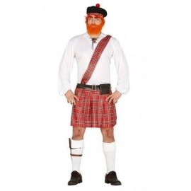 Disfraz de escoces talla l 52-4 adulto traje escocia