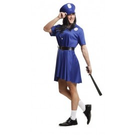 Disfraz de policia chica para hombre talla m-l adulto