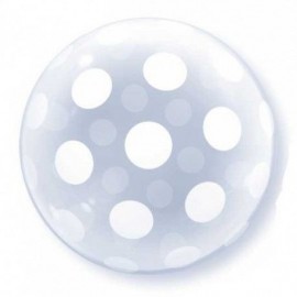 Globo burbuja transparente lunares 20 deco bubbl