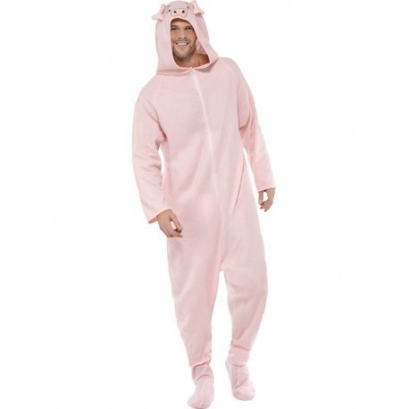 Disfraz de cerdo adulto pijama talla m