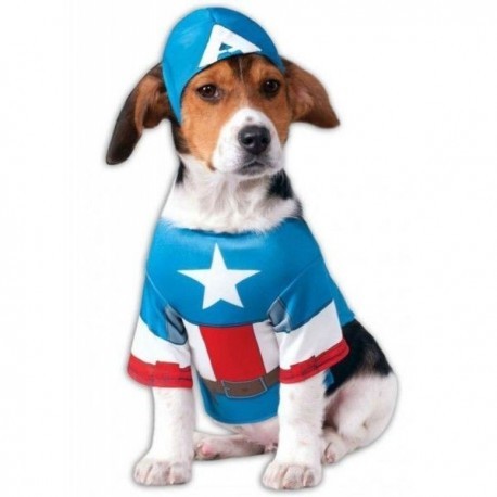 Disfraz de capitan america para perro talla xl