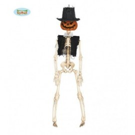 Esqueleto calabaza 40 cms decoracion halloween