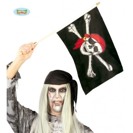 Bandera pirata 45 x 30 cms 19531 gui