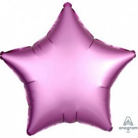 Globo estrella satin rosado barato para helio de 45 cm 18