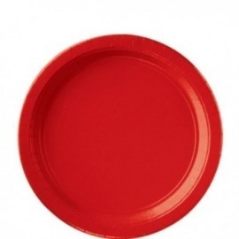 Platos rojos para cumpleaños baratos de calidad 8 uds