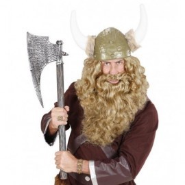 Barba rubia grande para vikingo o rey mago