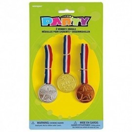 Medallas campeonato oro plata y bronce