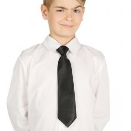 Corbata negra infantil para niño 30 cm