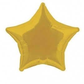 Globo estrella dorado 18 45 cm foil helio o aire