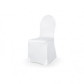 Funda silla elastica tela blanca 200 gr adaptable a todas las sillas