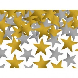Estrellas confeti plata y oro 7g