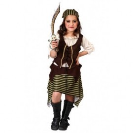 Disfraz de pirata bucanera infantil piratesa tallas