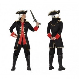 Disfraz de capitan pirata negro talla m-l o xl