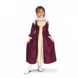 Disfraz de doncella medieval para niña varias tallas