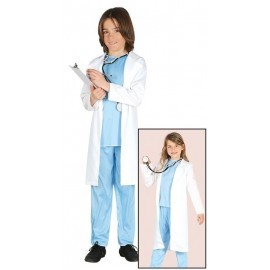 Disfraz de doctor azul para niño varias tallas infantil