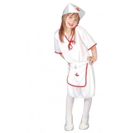 Disfraz de enfermera infantil blanco tallas