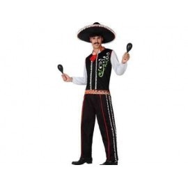 Disfraz de mariachi negro mejicano tallas ml o xl