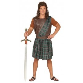 Disfraz de guerrero escoces simil braveheart para hombre