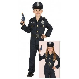 Disfraz de policia nacional para niño talla 3-4 años