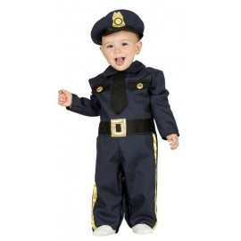 Disfraz de policia rosa para bebe tallas