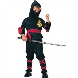 Disfraz de ninja negro shinobi japon tallas niño