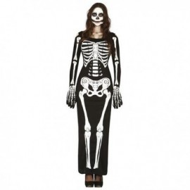 Disfraz de lady esqueleto talla m o l mujer halloween
