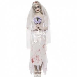 Disfraz de novia fantasma cadaver talla m o l mujer