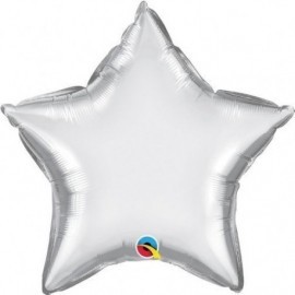 Globo barato estrella plata Chrome 50 cm