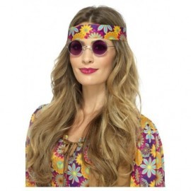 Gafas años 60 moradas hippie