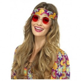 Gafas años 60 rojas hippie