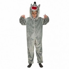 Disfraz barato lobo gris infantil para niño 7-9 años
