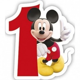 Vela de cumpleaños Mickey numero 1