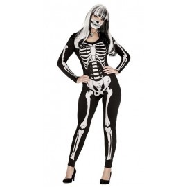 Disfraz barato esqueleto para mujer talla M o L